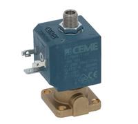 Válvula solenoide de 3 vías CEME 6270VN15SBIF Bobina B6 17VA 230 V 50 Hz Junta FKM, orificio Ø 1,5 mm de salida, diámetro de 1/8" M - Pieza de repuesto para equipos comerciales