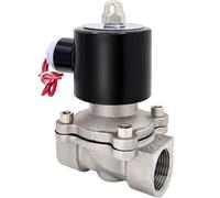 Válvula Solenoide de Acero Inoxidable 220V - Válvula de Control de Agua Eléctrica Normalmente Cerrada for Sistemas de 24V(DN10 24v)