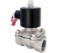 Válvula Solenoide de Acero Inoxidable 2S200-20 | Válvula de control de agua eléctrica normalmente cerrada | Compatibilidad de 24 V y 220 V(24v)