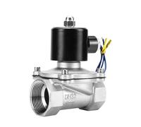 Válvula solenoide de acero inoxidable 304 con rosca interna, normalmente cerrada(DN8,DC24V)