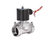 Válvula solenoide de acero inoxidable de 1-1/2", normalmente cerrada, DN40, interruptor de control de tuberías, válvulas de agua for agua, aceite y aire, 220 V, 24 V y 12 V.(G_380VAC)