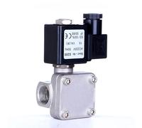 Válvula solenoide de acero inoxidable de 1-1/2 pulgadas, normalmente cerrada, 16 bar, 220 V, 12 V, 24 V, alta presión, 1 unidad(AC220V)