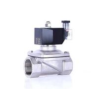 Válvula solenoide de acero inoxidable de 1-1/4" normalmente cerrada, IP65, DN32, interruptor de control de tuberías, válvulas de agua de 12 V, 24 V, 110 V y 220 V(BSP-380VAC)