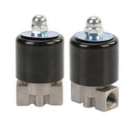 Válvula solenoide de acero inoxidable de 1/8 1/4 pulgadas DN8, normalmente cerrada/abierta, 1 unidad(1/8",G_24VDC_NORMALLY OPEN)