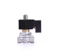 Válvula solenoide de acero inoxidable de 3/8 pulgadas, impermeable, normalmente abierta, con indicador de alimentación LED, 24 V, 12 V, 220 V, 110 V (G_230VAC_NBR-Seal)