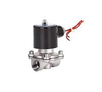 Válvula solenoide de acero inoxidable DN15 1/2'' normalmente cerrada, 24 V, 12, 220 y 110(G-380vac-nbr-seal)