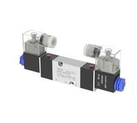Válvula solenoide de actuador neumático 4M 5/2 4M210-06-08L 4M310-08 4M310-10, válvula de control solenoide, CC 24 V, CA 220 V, BD520(4M25310-DC24V)
