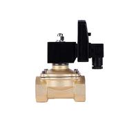 Válvula Solenoide de Agua-Aire con Temporizador 220v 110v 24v Normalmente Cerrada 3/8 1/2 3/4 1-1/4 1.5 2 Eléctrica Latón(Npt-110vac-80 Degree,3/4 inch)