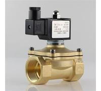 Válvula solenoide de agua normalmente cerrada, bobina IP65 totalmente cerrada, AC220V DC12V DC24V, G3/20.3 cm G1/5.1 cm G3/10.2 cm G1-1/4 G1-1/2 (1/5.1 cm, 12V)