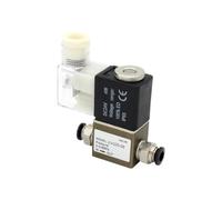 Válvula solenoide de aire 2V025-08, normalmente cerrada, 12 V, 24 V, 220 V, 1/4", 2 vías, 2 posiciones. Válvula de control neumática 2V025-08.(2V025-08 AC220V,With 6mm Fittings)