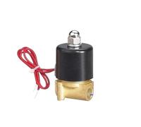 Válvula solenoide de aire de 2 posiciones y 2 puertos, 3/8", 24 V, control neumático de agua, 12 V CC, 24 V CC, 220 V CC, 2W040-10(Zin Alloy Body,Motor With Bracket)
