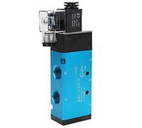 Válvula Solenoide de Aire de 5 Vías y 2 Posiciones 4V410-15 PT 1/2" Puerto Válvula Solenoide de Bobina de Cobre Válvula de Control(DC24V),La válvula electromagnética