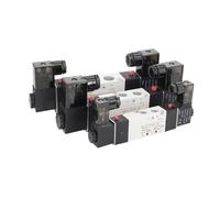 Válvula solenoide de aire de tres posiciones y cinco vías, 4V130C-06, 4V230C-08 y 4V330C-10, 1 unidad, 12 V, 24 V, 110 V y 220 V.(4v330p-10,220 Volt)