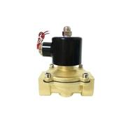 Válvula Solenoide de aire y agua de 3/4 ", 2 posiciones, 2 puertos, 12V, 2W200-20, válvula de Control neumática DC24V AC110V AC220V(Brass body,AC220V)