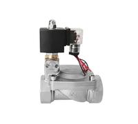Válvula solenoide de alta presión acero inoxidable con interruptor emergencia manual DN15-50 CA 220 V CC 24 for agua, aceite y aire(G-DC24V-WITH MANUAL SWITCH,DN25)