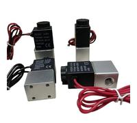 Válvula Solenoide de aluminio normalmente abierta, válvulas neumáticas de 2 vías de 1/8 ", cc 12V 24V CA 110V 220V, conector Pagoda de latón 4/6/8/10/12mm(Normally Open DC 24V,8mm)