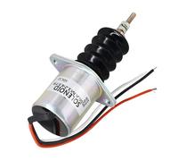 Válvula solenoide de apagado de combustible de 12 V AM124379 AM103337 AM124380 compatible con John Deere Tractor 655 755 756 855 856 955 375 375 Tractor de jardín de césped 332 4155 425 cm. 430