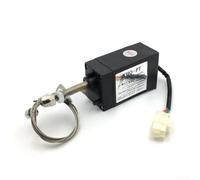 Válvula solenoide de apagado del generador diesel 12V 24V Válvula magnética de control de apagado de combustible para motores marinos Respuesta rápida ABS negro (B)