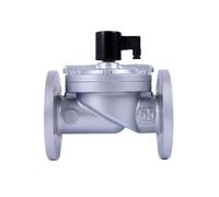 Válvula solenoide de brida de hierro fundido de 1 pieza DN65 pulgadas, válvulas de control direccional operadas por piloto(G,240VAC)