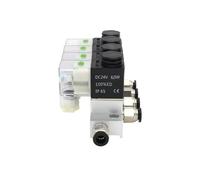 Válvula solenoide de cartucho de aire magnético de 2 vías, normalmente cerrada, 2V025-06, CC 12 V, 24 V, 220 V, 110 V(Dc24v 8mm Fittings)