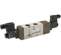 válvula solenoide de centro de presión 5/3 G1/2'' 24V DC 2-10bar/28-140psi YPC