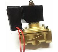 Válvula Solenoide de cobre y Gas aire 2 vías, interruptor emergencia Manual G1/2, bobina ahorro energía plástico 3/4 pulgadas, válvula latón completo N/C útil(12v,1/2Inch)