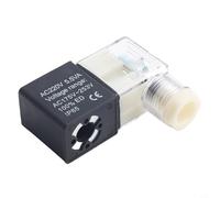 Válvula solenoide de compresor de aire de 220 V normalmente abierta para ventilación de apagado, silencio de aceite, accesorios de aire con cuerpo de válvula cuadrada o bobina (B)