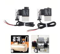 Válvula solenoide de compresor de aire silencioso y conjunto de válvula de escape con control de 220 V, construcción de acero al carbono y aluminio fundido, Q compacta (cubierta de hierro)