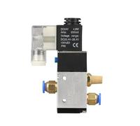 Válvula Solenoide De Control Direccional De Aire De 3 Vías Y 2 Posiciones, 3V210-08, Con Accesorios Neumáticos, 12 V CC, 24 V CC, 110 V CA Y 220 V CA, Silenciador(10MM,DC24V)