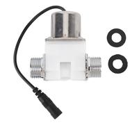 Válvula solenoide de control eléctrico por pulsos de agua, válvula de conmutación automática DC de 1/2 pulgada, válvula de agua de plástico y acero inoxidable para artículos