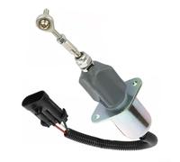 Válvula solenoide de corte de combustible, 12 V CC, reemplazo 6681513, control de apagado del motor, construcción de metal resistente, para minicargadoras y excavadoras Bobcat
