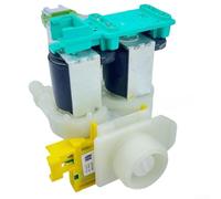 Válvula solenoide de entrada de agua 33690269 para Bosch para lavadoras de carga frontal SIEMENS, sistema de flujo de tres canales, control electromagnético, ajuste estándar, repuesto de plástico y