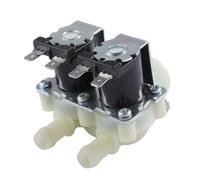Válvula solenoide de entrada de agua eléctrica dual, DN20 G3/4, 1 en 2, CC 12 V, CA 24 V, 220 V, normalmente cerrada, for lavadora(DC12V)
