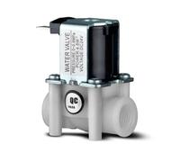 Válvula solenoide de entrada eléctrica de plástico de nailon hembra BSPP de 1/4 quot; 24VDC NC Normal Cerrado Agua potable Fruta 0~0.8Mpa