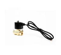 Válvula solenoide de fuente de latón normalmente cerrada de 3/8 pulgadas, 110 V, 24 V, 12 V, 24 V, válvula solenoide para bajo el agua (NPT_110VAC_VITON-Seal)