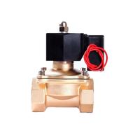 Válvula solenoide de latón 1-1/4", normalmente cerrada, 220 V, 110, 24, 12, horas, sin calentamiento, válvulas agua bajo consumo(Npt-230vac-epdm-seal)