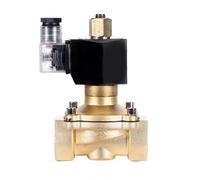 Válvula solenoide de latón de 1'', impermeable, IP65, normalmente abierta, 24 V, 12 V, 220 V, 110 V, válvulas solenoides de agua/gas for entornos húmedos(BSP-230VAC-NBR-SEAL)