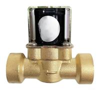 Válvula solenoide de latón de 24 V CC con roscas de entrada y salida de 1/2 pulgada para sistemas de control de flujo automatizados (SEN-SZ21NA)