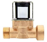 Válvula solenoide de latón de 24 V CC con roscas de entrada y salida de 1/2 pulgada para sistemas de control de flujo automatizados (SEN-SZ21FA)