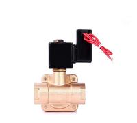 Válvula solenoide de latón de alta presión normalmente cerrada de 3/4 pulgadas de ahorro de energía, 24 horas, no tiene fiebre, 220 V, 24 V, 12 V (sello EPDM de 380 VAC)
