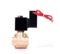 Válvula solenoide de latón de alta presión normalmente cerrada de 3/8 pulgadas de ahorro de energía, 24 horas, no tiene fiebre, 220 V, 24 V, 12 V (sello VITON de 24 VAC)
