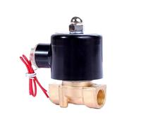 Válvula solenoide de latón Electroválvula eléctrica de latón de 1/8", 1/4" y 3/8", 12 V, 24 V, 220 V y 110 V, normalmente cerrada(1/8",BSP_120VAC)