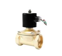 Válvula solenoide de latón for aire, diésel y aceite, normalmente cerrada, de 2 vías y 1/2 pulgada, 220 V, 12 V y 24 V(1/2" Bsp(g),DC12)