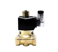 Válvula solenoide de latón normalmente abierta de 1 pulgada, 220 V, 24 V, 12 V, 220 V, 110 V, válvula solenoide impermeable (BSP-240VAC-VITON-SEAL)