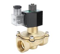Válvula solenoide de latón normalmente abierta, válvula electromagnética de 2 W - 25 K, estructura tipo diafragma de acción directa para arranque sin presión, válvula solenoide de (CA 12V)
