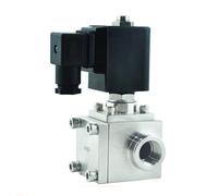 Válvula solenoide de lavado de autos de alta presión de acero inoxidable 304, normalmente cerrada o normalmente abierta, 1/4-1 pulgada NPTG, válvulas de dos vías, 1 unidad(G-dc 12v-normally Open)