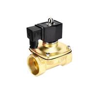 Válvula solenoide de líquido DN40 de latón, IP65, impermeable, normalmente cerrada, normalmente abierta(12VDC_NO)
