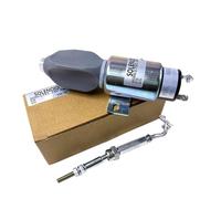 Válvula solenoide de parada de motor de generador diésel de 12 V y 24 V, interruptor de combustible for apagado electrónico, interruptor de corte de combustible, piezas del grupo electrógeno(24V)