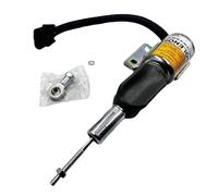 Válvula solenoide de parada, kit de solenoide de apagado de combustible de metal, corte de motor de combustible diésel para grupo electrógeno de motor de excavadora (3932529 12 V)