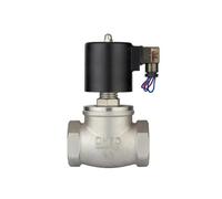 Válvula solenoide de pistón normalmente cerrada de acero inoxidable AC220V 110V 24V - Control de fluido duradero y eficiente(DN25 220V)